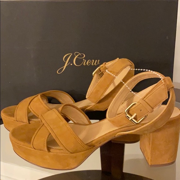 J. Crew Shoes - J.Crew Platform Cross-Strap Heels